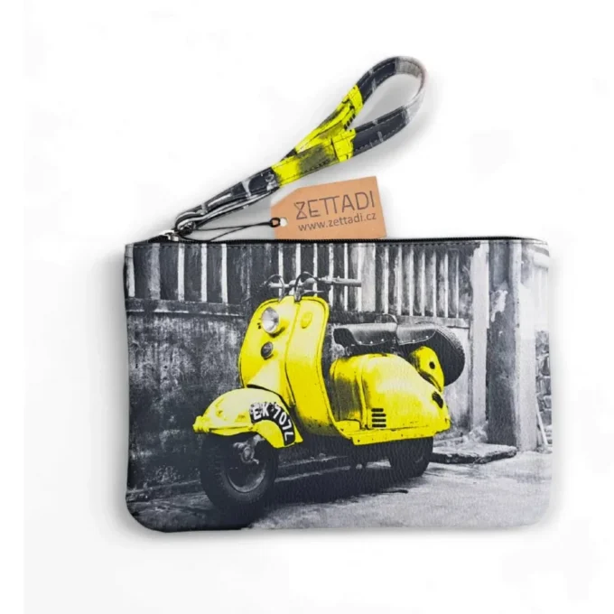Psaníčko - foto žlutý skútr Vespa