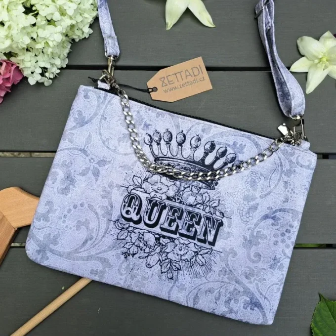 Crossbody s řetízkem - Queen Violet