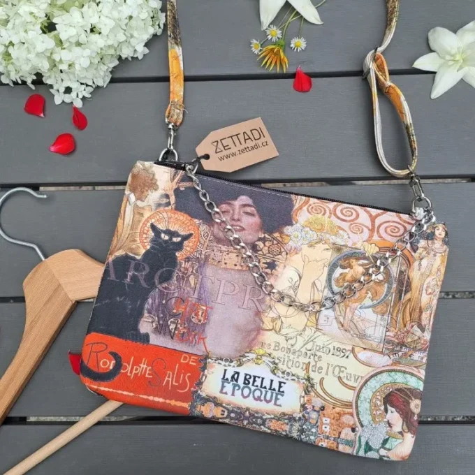 Crossbody s řetízkem - art nouveau